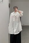 Marc le bihan double -neck shirt 2630 white